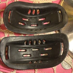 New Black Protective chin pads never use. for motorcycle helmets